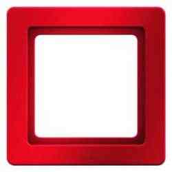 Рамка одинарная Q.1. красная с эффектом бархата 10116062, , Гарантия:: 12 месяцев, Единицы измерения:: шт, Цвет: Красный, Тип товара:: Рамка, Материал: Пластик