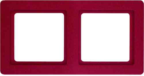 Рамка двойная Q.1. красная с эффектом бархата 10126062
