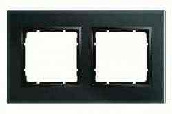 Рамка двойная B.7 стекло, для горизонтального/вертикального монтажа, черный 10126616, , Тип товара:: Рамка, Гарантия:: 12 месяцев, Единицы измерения:: шт, Цвет: Черный, Материал: Стекло
