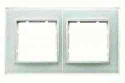 Рамка двойная B.7 стекло, для горизонтального/вертикального монтажа, белый 10126909, , Тип товара:: Рамка, Гарантия:: 12 месяцев, Единицы измерения:: шт, Цвет: Белый, Материал: Стекло