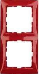 Рамка двойная S.1 красный глянцевый 10128962, , Тип товара:: Рамка, Гарантия:: 12 месяцев, Единицы измерения:: шт, Цвет: Красный, Материал: Пластик