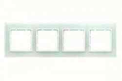 Рамка четверная B.7 стекло, для горизонтального/вертикального монтажа, белый 10146909, , Цвет: Белый, Единицы измерения:: шт, Тип товара:: Рамка, Гарантия:: 12 месяцев, Материал: Стекло